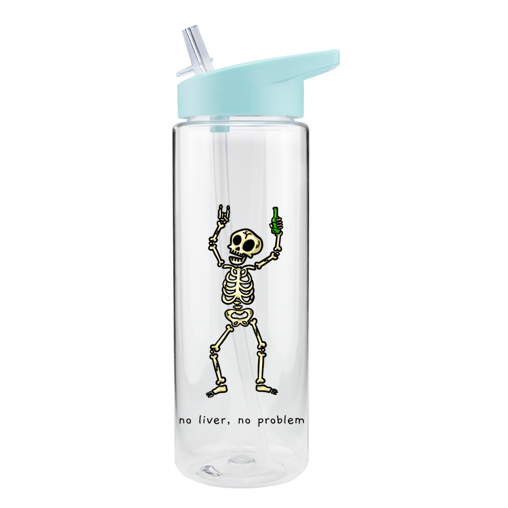 No Liver, No Problem Skeleton Bottle - Image 8