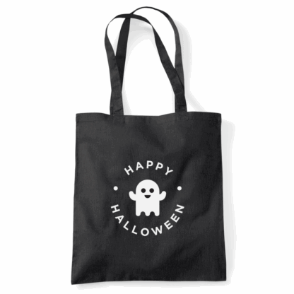 Happy Halloween Ghost Personalised Cotton Tote Bag - Image 2