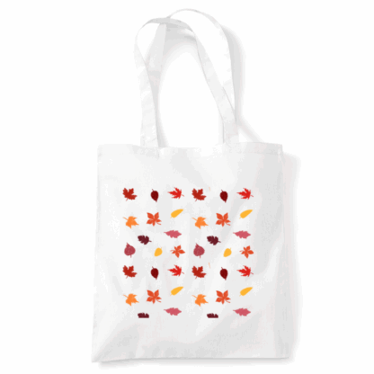 Autumn Leaves Cotton Tote Bag - Image 4