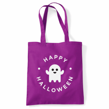 Happy Halloween Ghost Personalised Cotton Tote Bag - Image 25