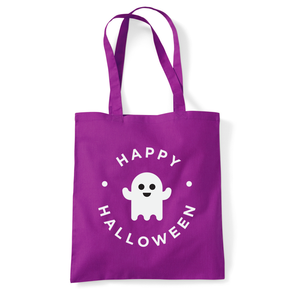 Happy Halloween Ghost Personalised Cotton Tote Bag - Image 25