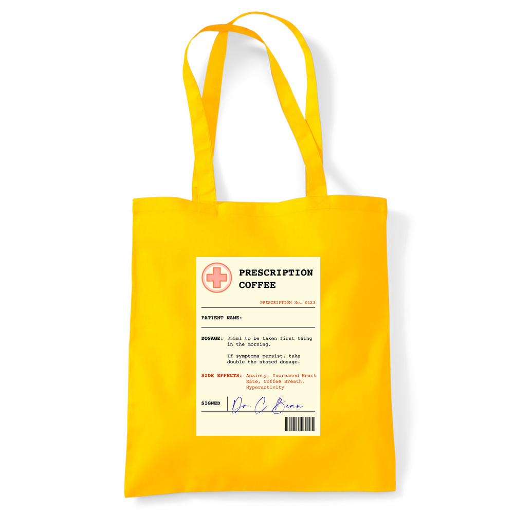 Coffee Prescription Personalised Tote Bag - Image 16