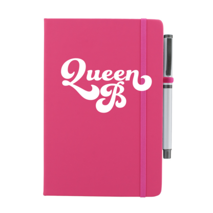 Queen B Personalised Notebook with Pen - Image 3