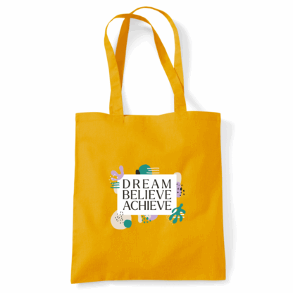 Dream Believe Achieve Tote Bag - Image 35
