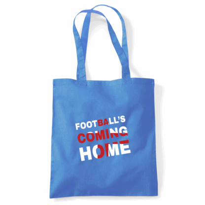 Football's Coming Home Coloured Cotton Tote Bag - Image 9