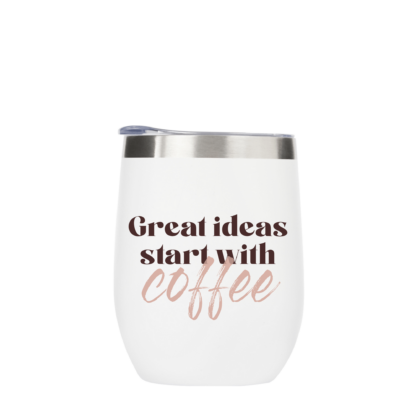 Great Ideas Start With Coffee Metal Drinks Tumbler