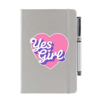Yes Girl Personalised Notebook with Pen - Image 10