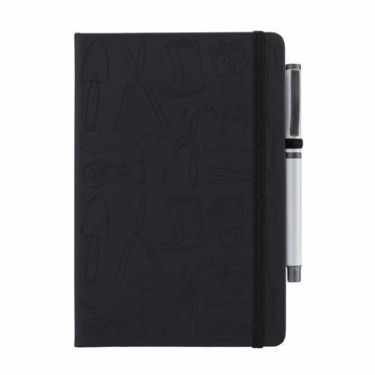 Garden Tools Pattern Notebook with Pen - Image 3