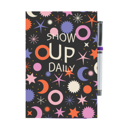 Show Up Daily Moon & Stars Notebook with Pen - Image 7