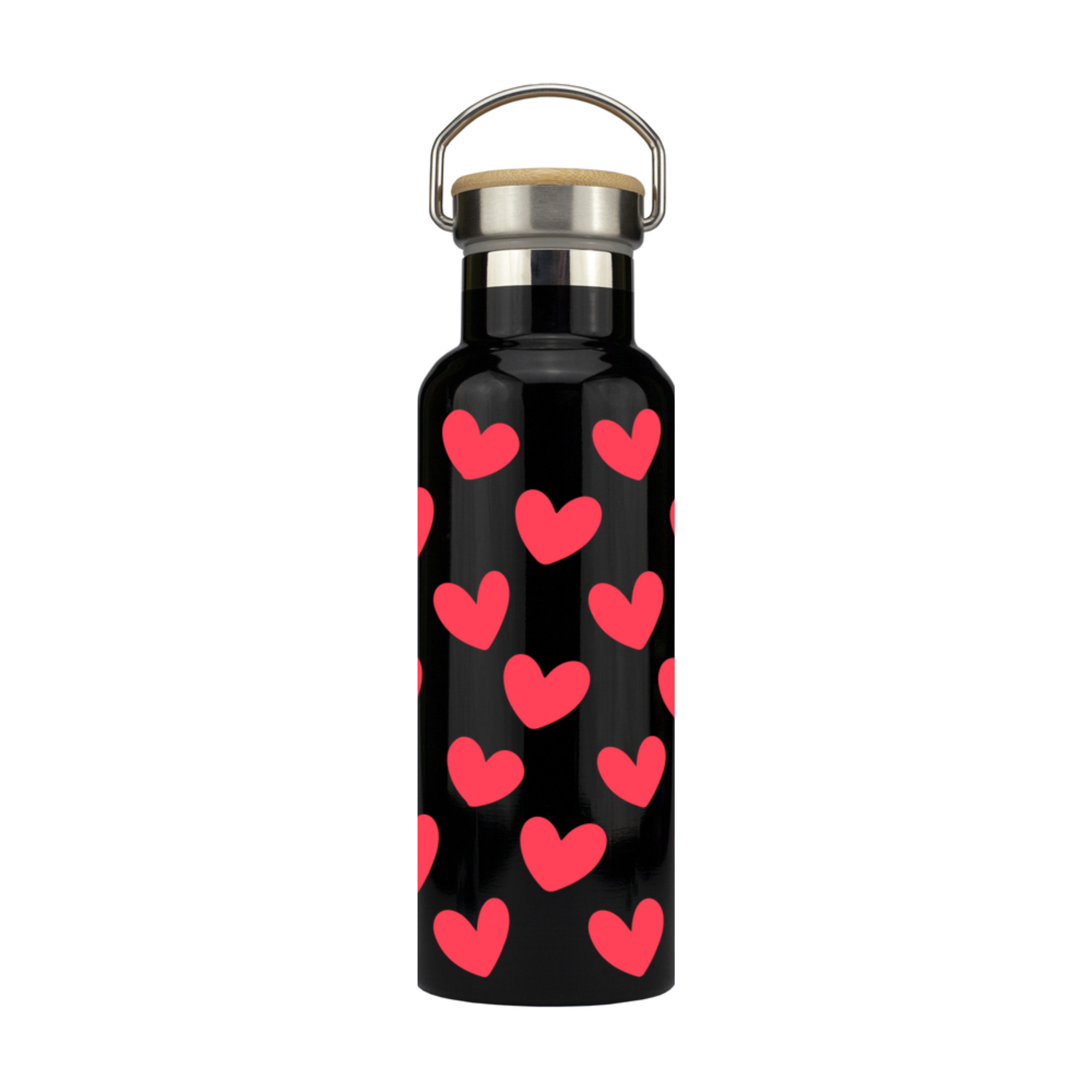 Hearts Pattern Metal Bottle - Image 3