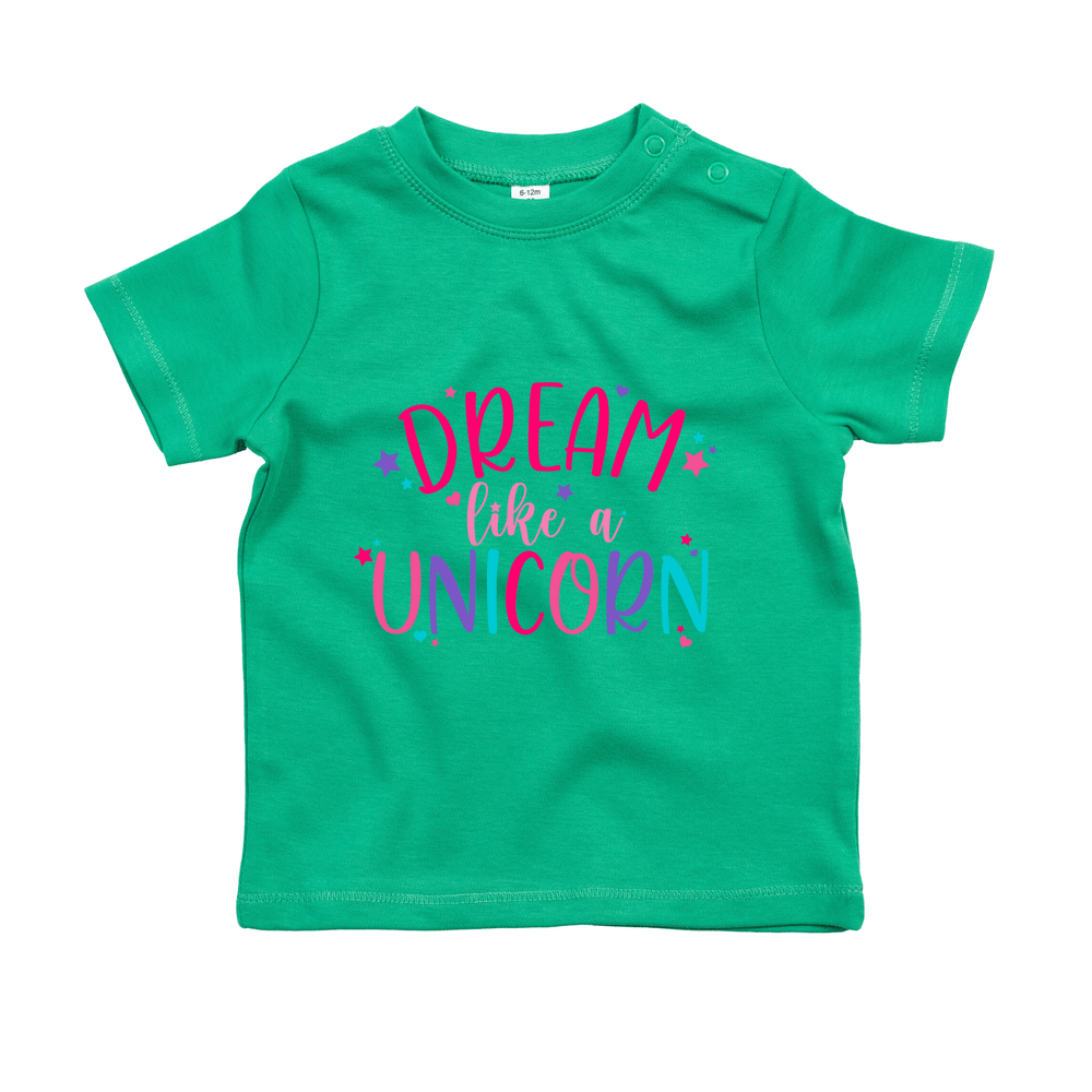 Dream Like A Unicorn Personalised Baby/Toddler T-Shirt - Image 9