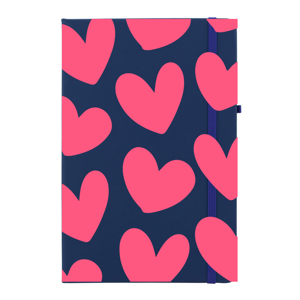 Love Hearts Personalised Soft Feel Notebook - Image 6