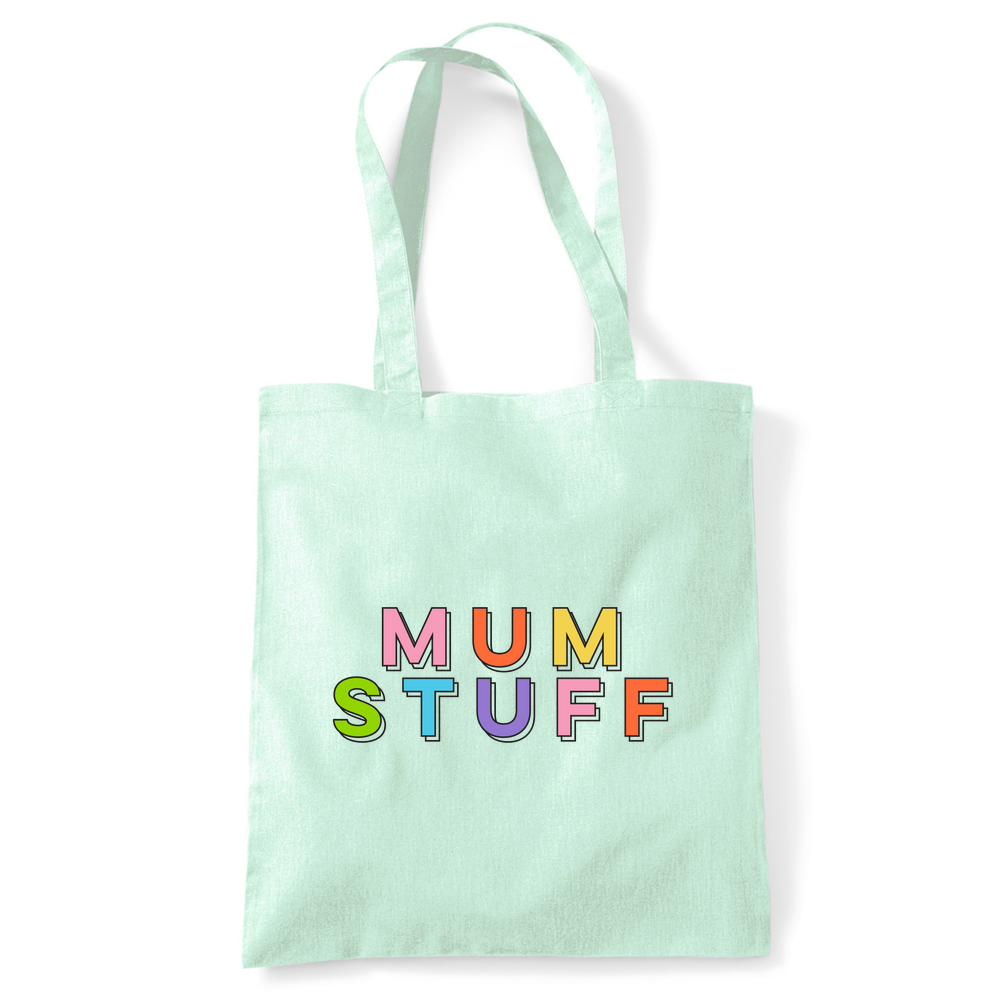 Mum Stuff Personalised Organic Cotton  Tote Bag - Image 44