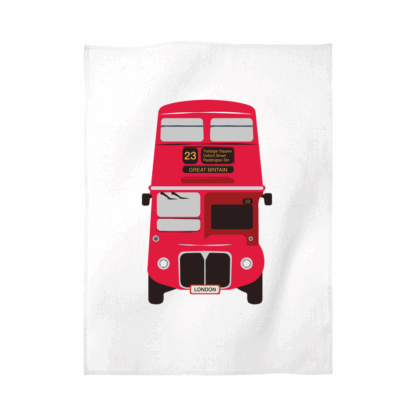 London Bus Personalised Tea Towel