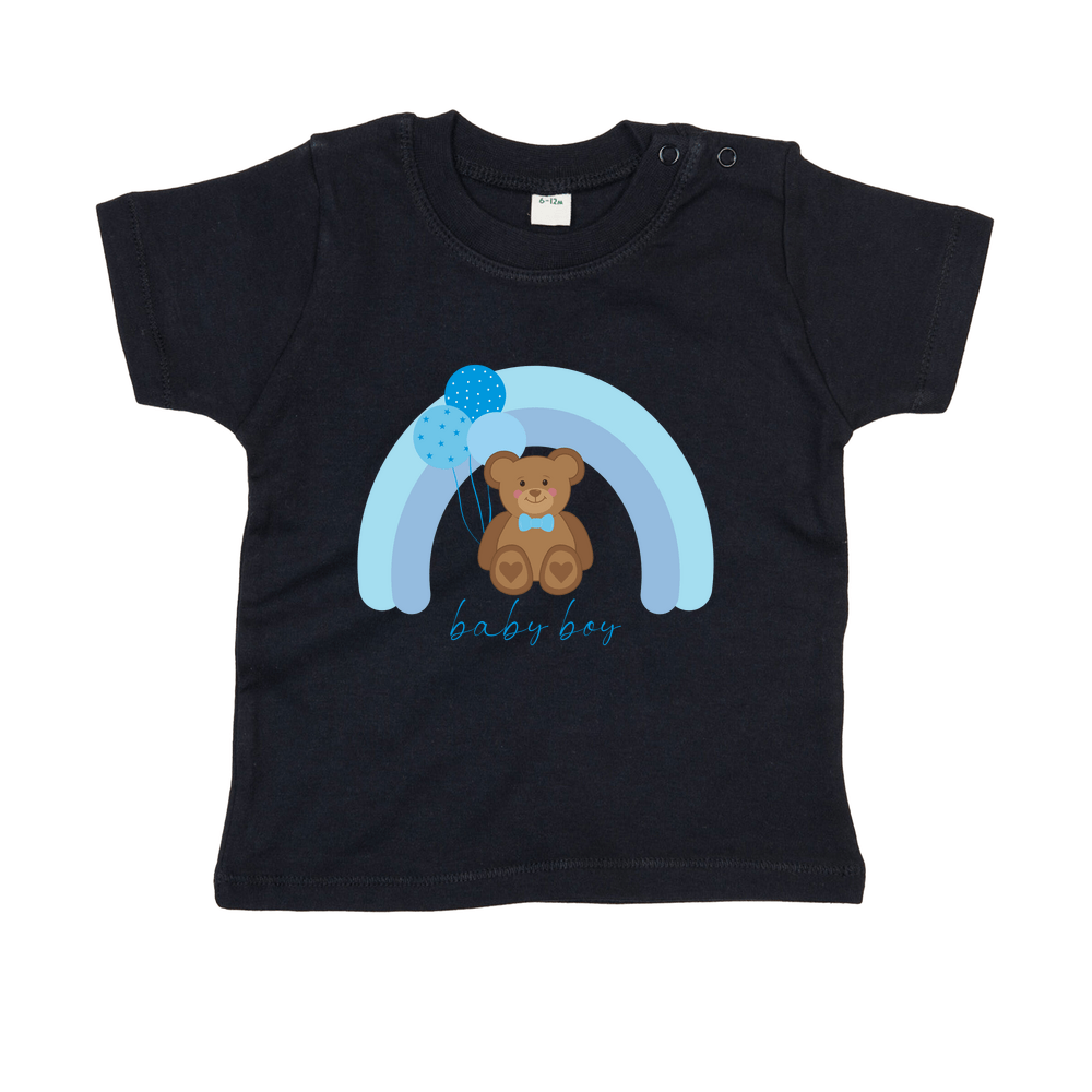 Baby Boy Personalised Teddy Bear Baby/Toddler T-Shirt - Image 12