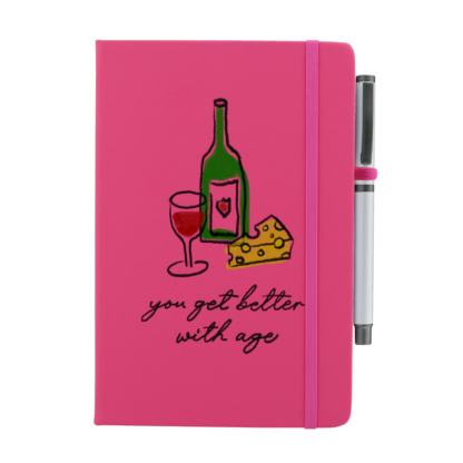 You Get Better With Age Personalised Notebook with Pen - Image 3