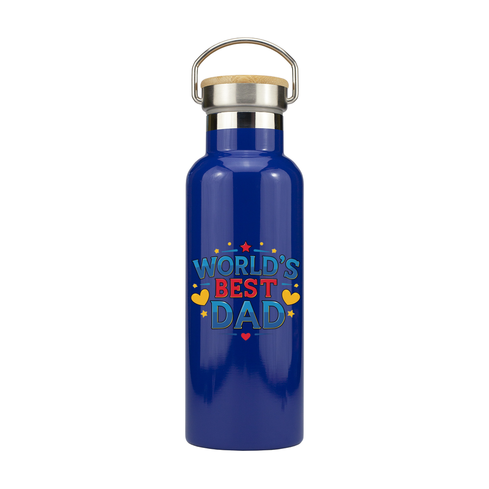 World's Best Dad Metal Bottle - Image 4