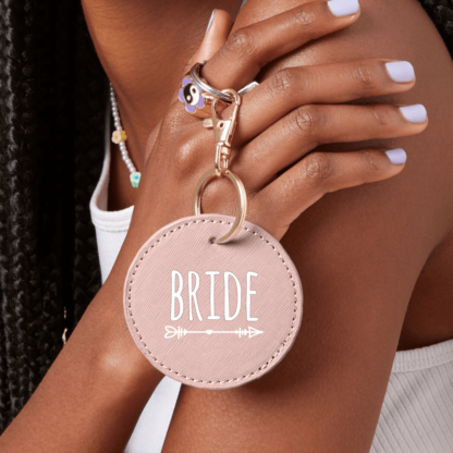 Bride Boutique Leather Look Key Clip - Image 3