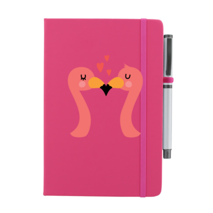Flamingos Personalised Notebook with Pen - Image 5
