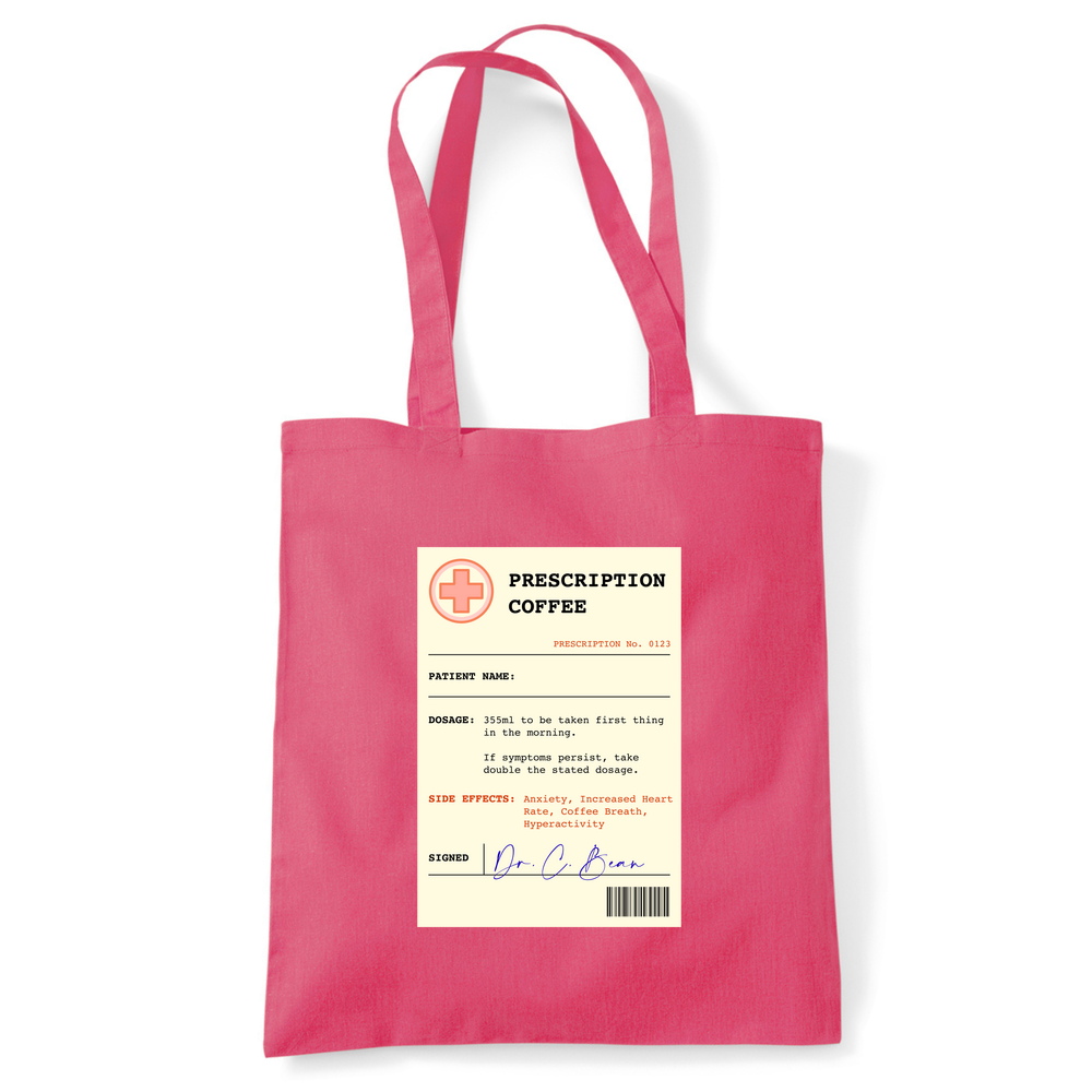 Coffee Prescription Personalised Tote Bag - Image 28