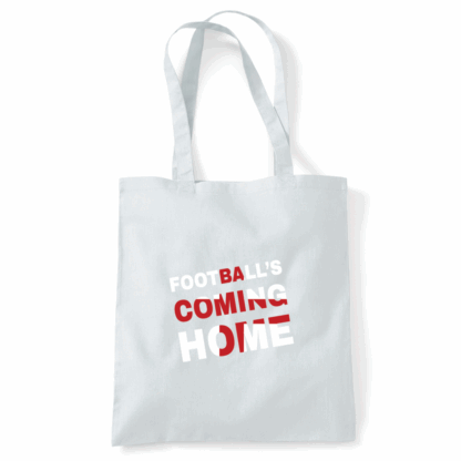 Football's Coming Home Coloured Cotton Tote Bag - Image 34