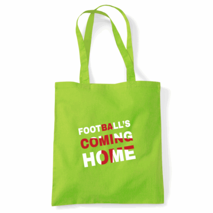Football's Coming Home Coloured Cotton Tote Bag - Image 27