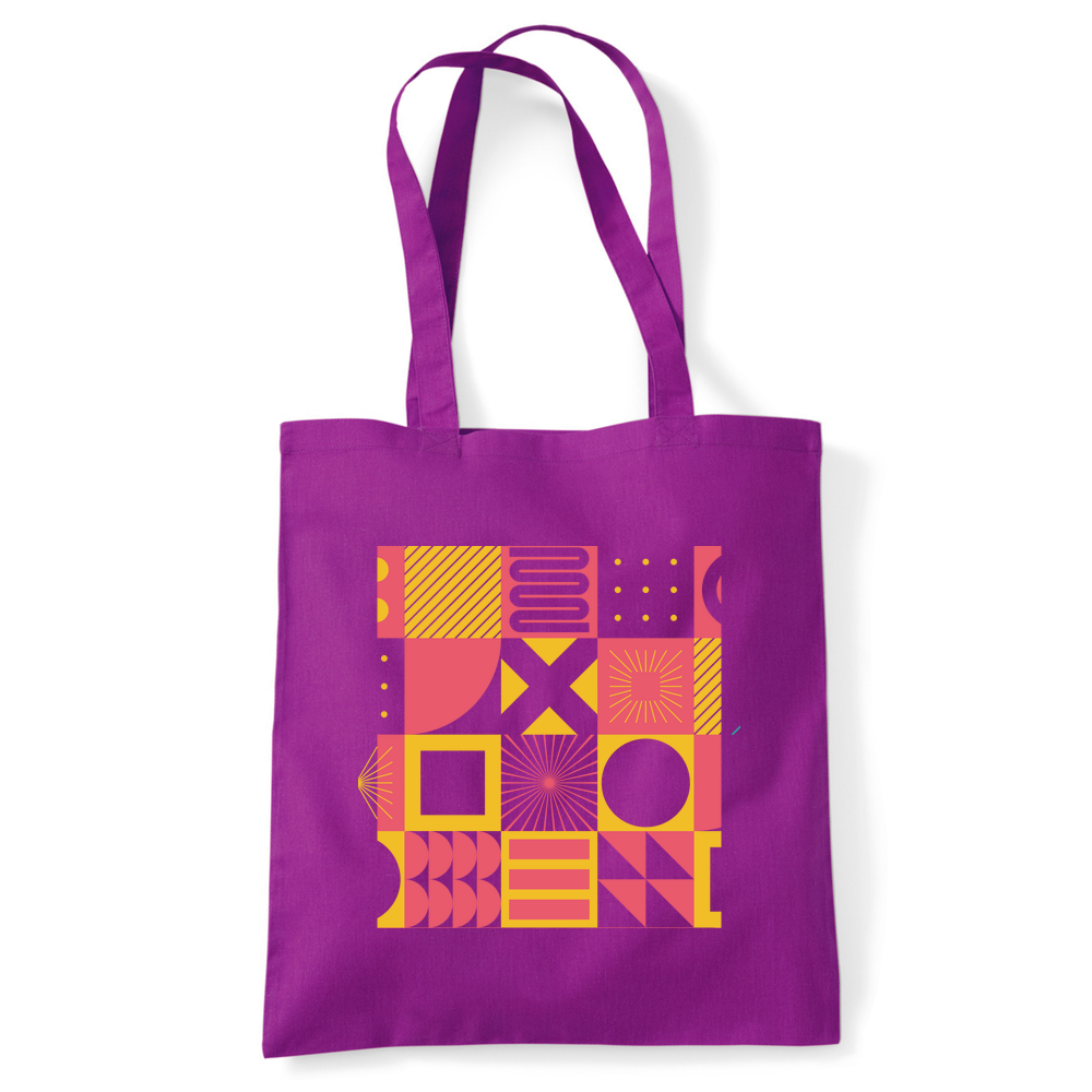 Square Patterns Tote Bag - Image 25
