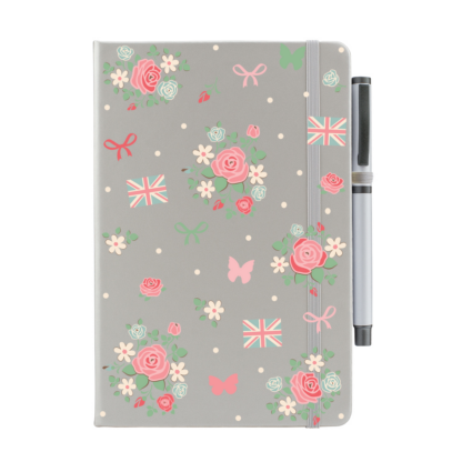 Floral British Personalised Notebook with Pen - Image 10