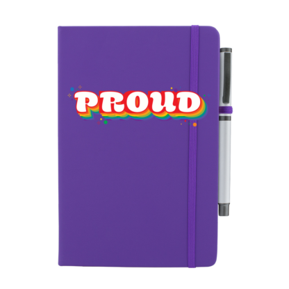 Proud Personalised Notebook with Pen - Image 2