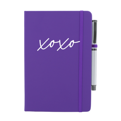 xoxo Personalised Notebook with Pen - Image 4