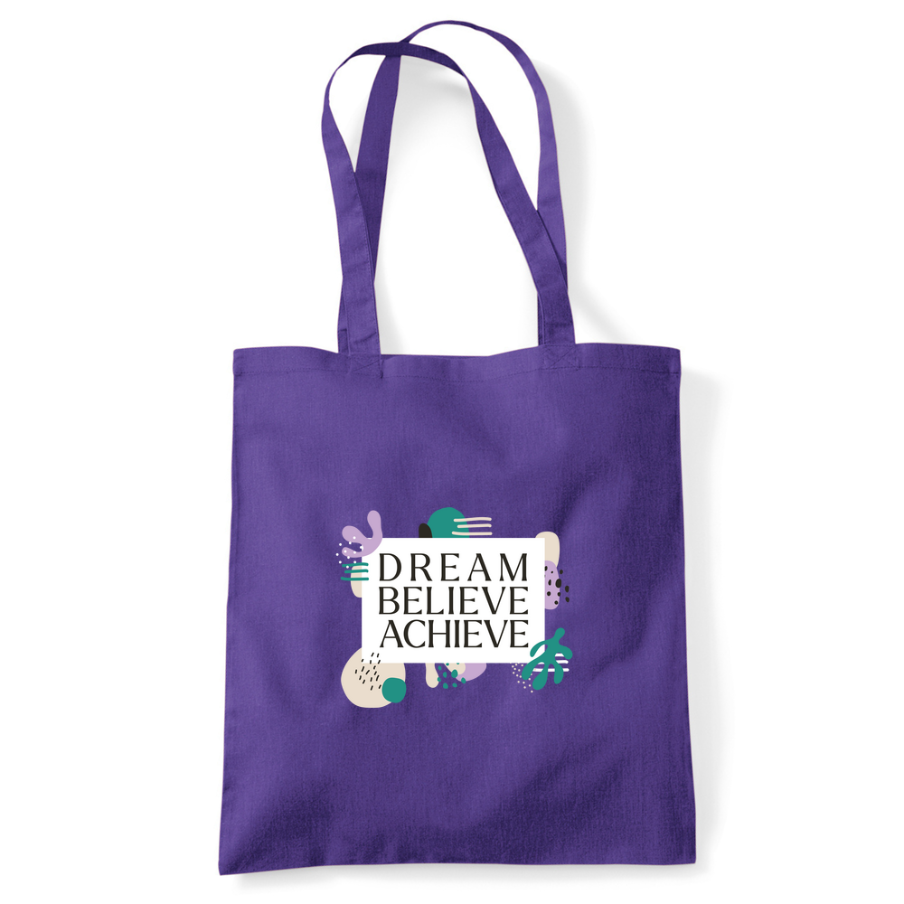 Dream Believe Achieve Tote Bag - Image 12