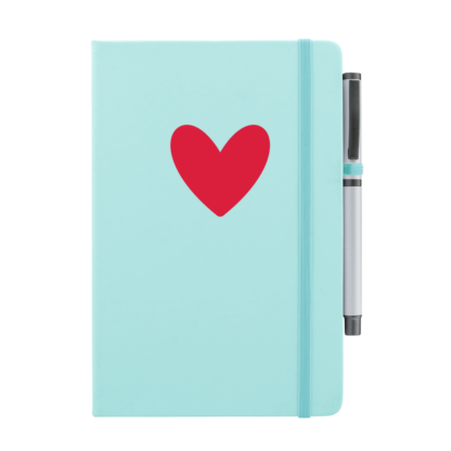 Heart Personalised Notebook with Pen - Image 14