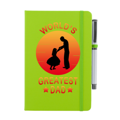 World's Greatest Dad Personalised Notebook with Pen - Image 12
