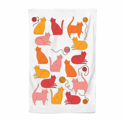 Cats Personalised Tea Towel