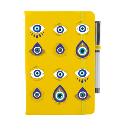 Evil Eye Personalised Notebook with Pen - Image 10