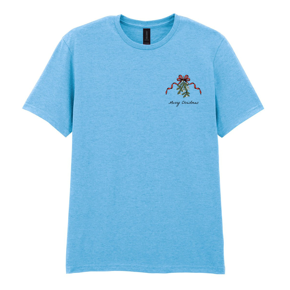 Merry Christmas Mistletoe Cotton T-Shirt - Image 20