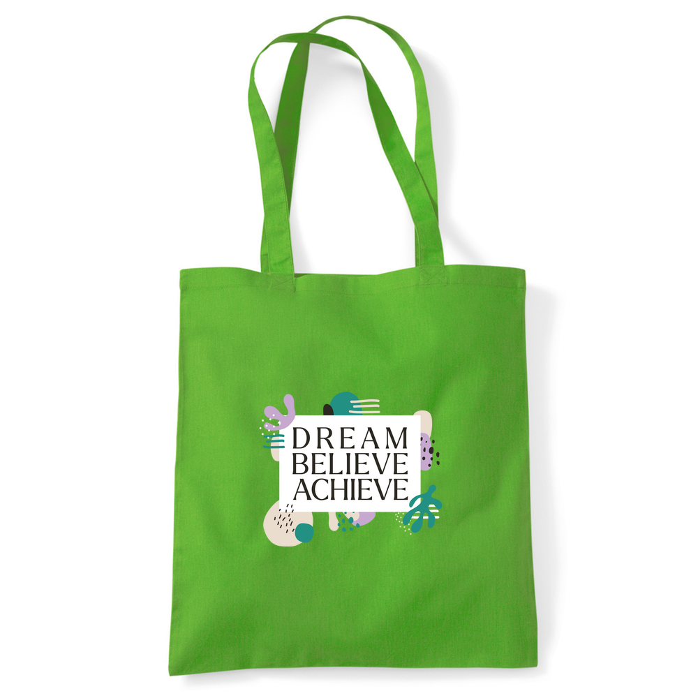Dream Believe Achieve Tote Bag - Image 9