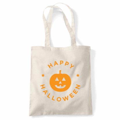 Happy Halloween Pumpkin Personalised Tote Bag - Image 5