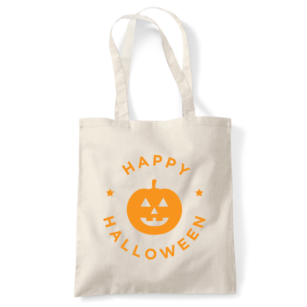 Happy Halloween Pumpkin Personalised Tote Bag - Image 5