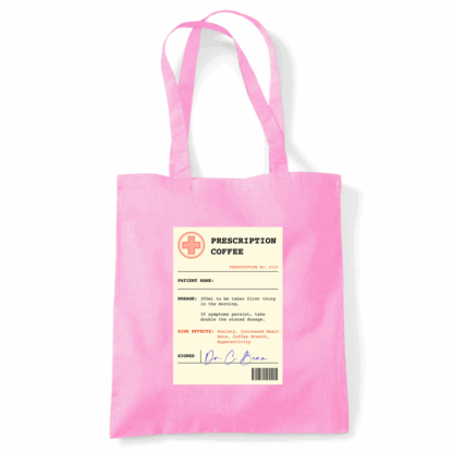 Coffee Prescription Personalised Tote Bag - Image 27