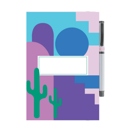 Abstract Desert Personalised Notebook with Pen - Image 10