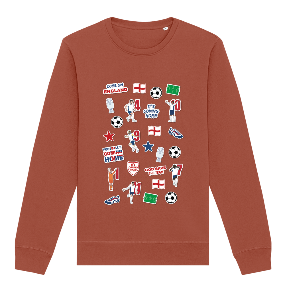 England Collage Crew Neck Sweatshirt - Image 6