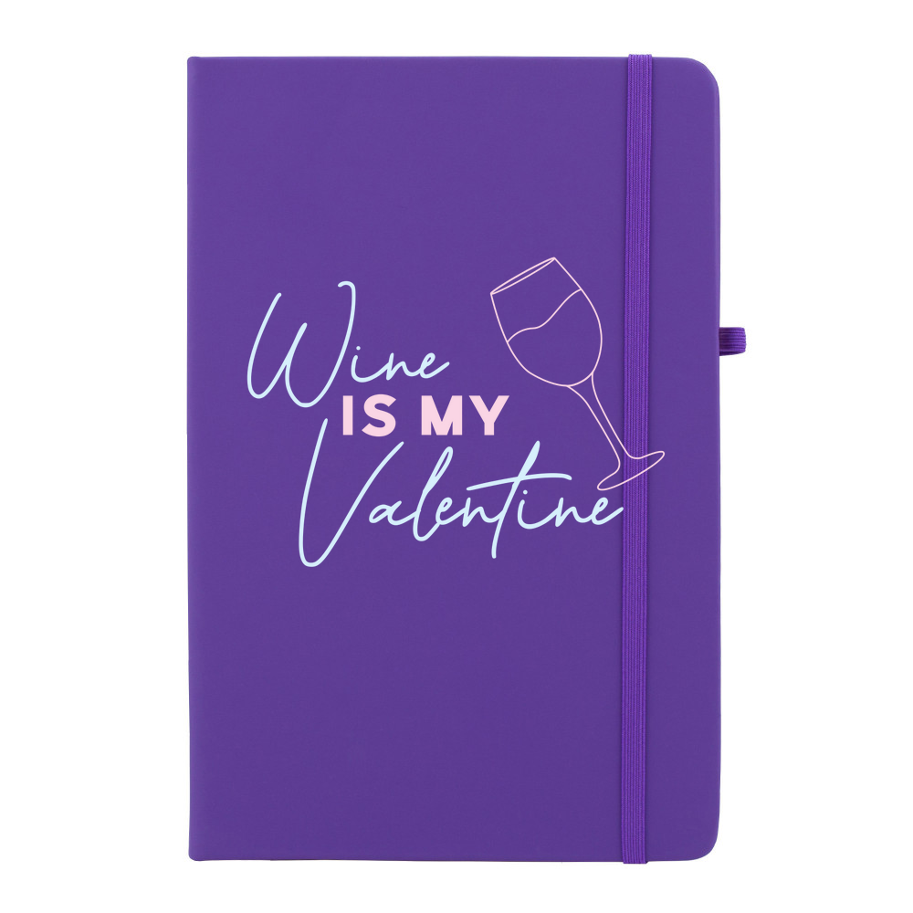 Wine Is My Valentine Personalised Soft Feel Notebook - Image 8
