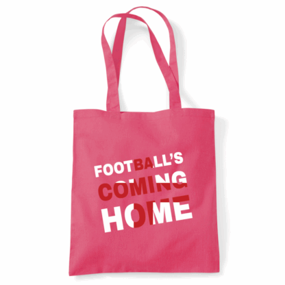 Football's Coming Home Coloured Cotton Tote Bag - Image 17