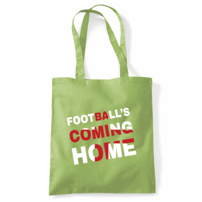 Football's Coming Home Coloured Cotton Tote Bag - Image 26