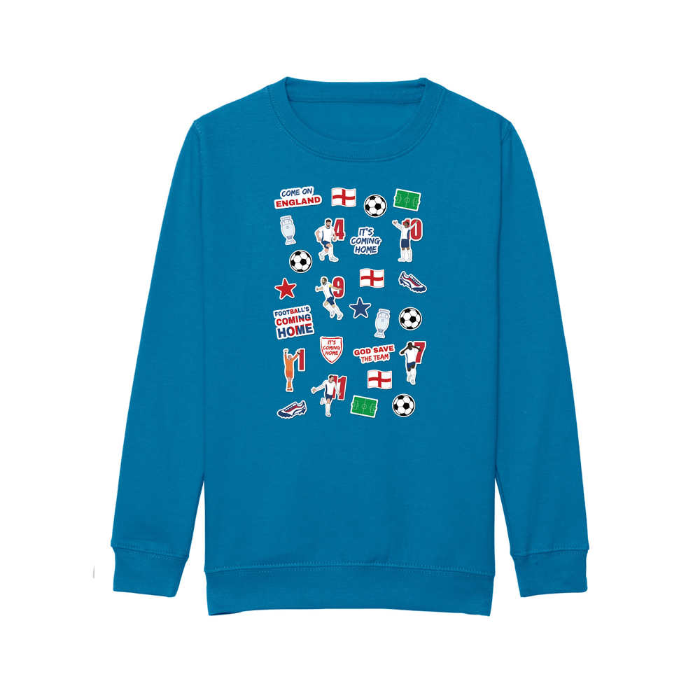 England Collage Kids Sweatshirt - Image 3