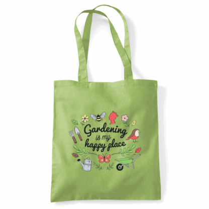 Gardening is my Happy Place Tote Bag - Image 27