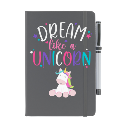 Dream Like a Unicorn Personalised Notebook with Pen - Image 6