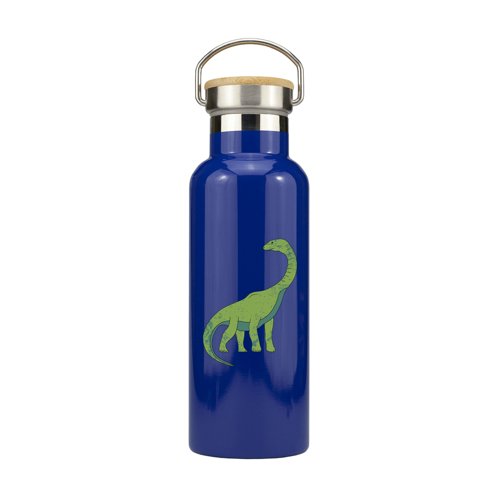 Dinosaur Personalised Metal Bottle with Bamboo Lid - Image 3