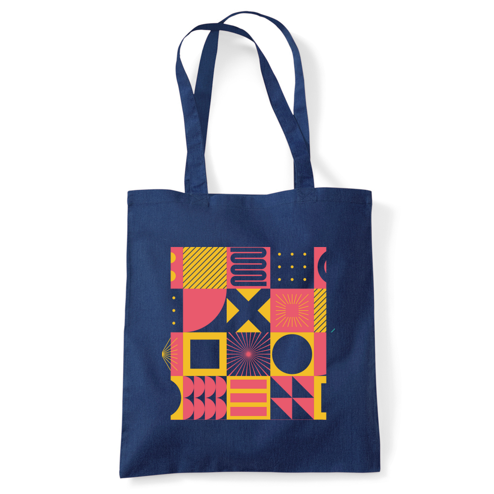 Square Patterns Tote Bag - Image 4